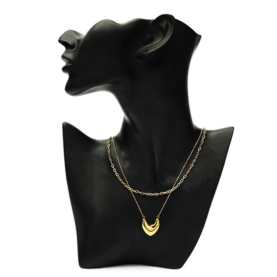 double layer abstarct necklace (N350-17)