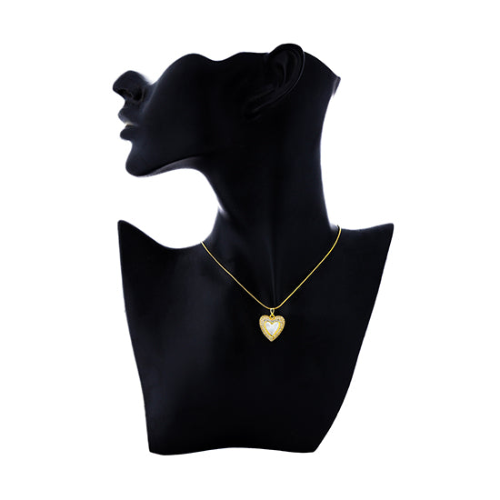 قلادة على شكل قلب (N350-14)
