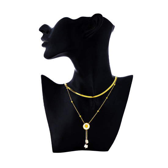 قلادة البرسيم ذات الطبقتين (N350-16)