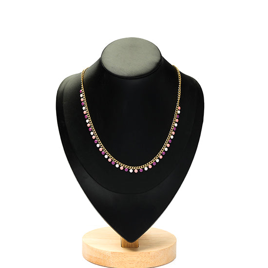 قلادة من حبات الماس (N350-8)